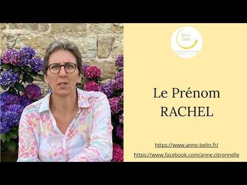 Décodage du prénom Rachel